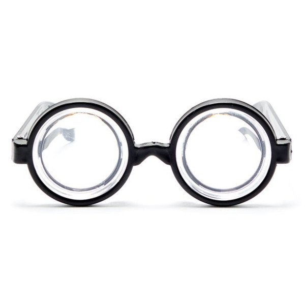 Nerd glasses, giant eyes, round