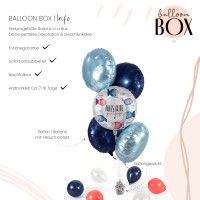 Vorschau: Heliumballon in der Box Taufe Fische