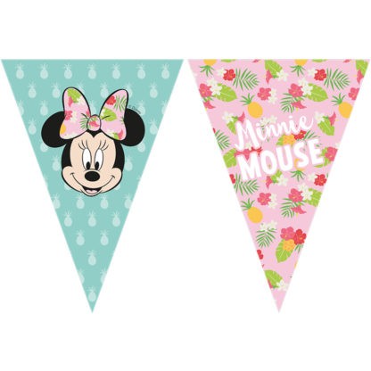 Tropische Minnie Mouse wimpel ketting 2,3m