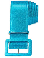 Cinturón glitter en azul turquesa