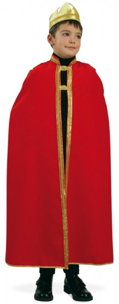 Royal cape with crown for children