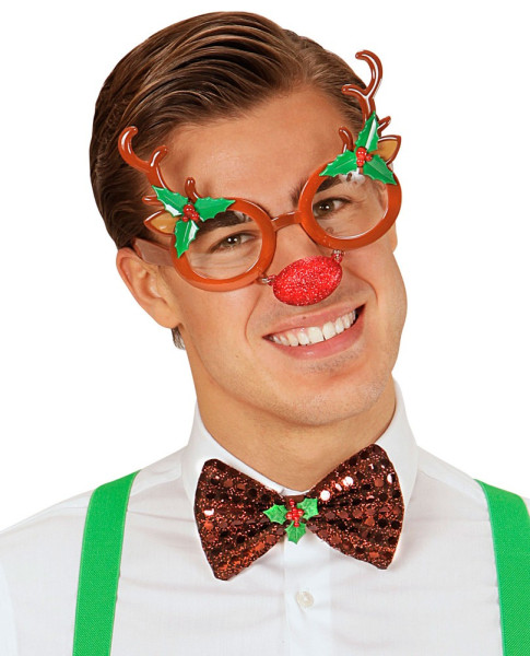 Sjove Rudolf Reindeer-briller 3