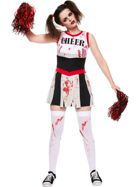 Kostium cheerleaderki zombie dla kobiet
