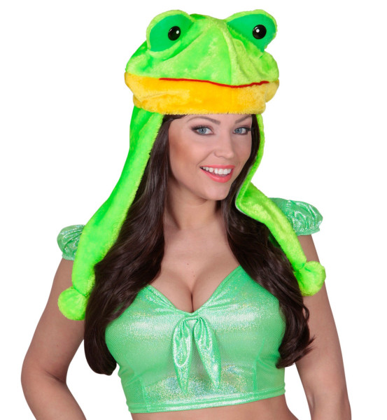 Wygodny kapelusz w kształcie żaby