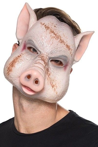 Máscara de cerdo de terror