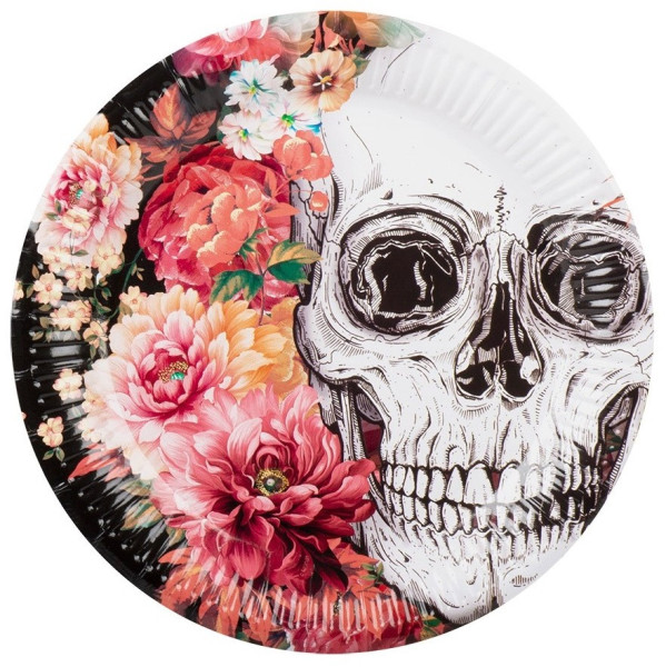 6 parade of the dead paper plates 23cm