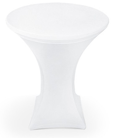 Tischhusse Weiß 60 cm 2
