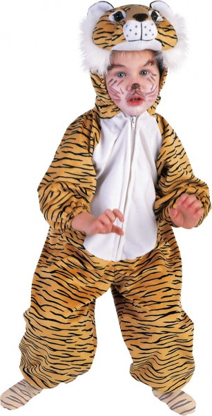 Mini tiger kids costume made of plush