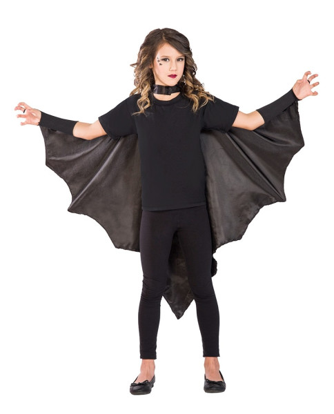 Capa disfraz de murciélago para niños