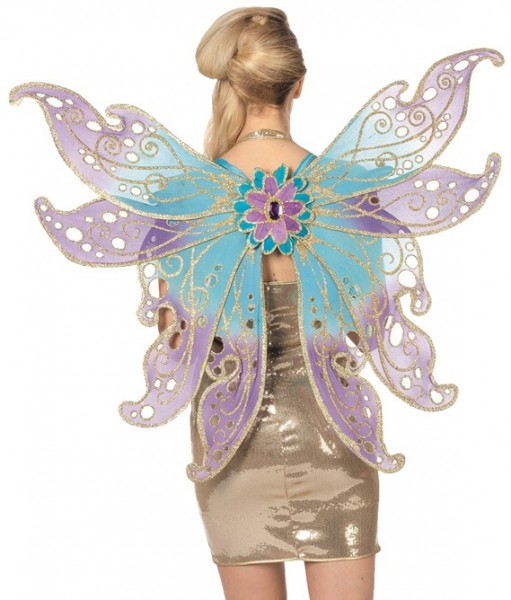 Premium butterfly & fairy wings in purple-turquoise