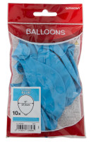 Set of 10 air balloons light blue 27.5cm