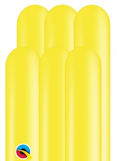 100 globos de modelado 260Q amarillo 1.5m