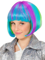 Kolorowa peruka dla dzieci gwiazda popu