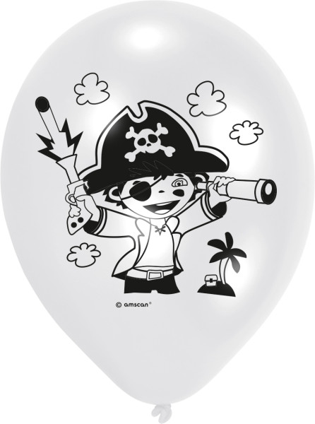 6 pirate balloons Adventurous treasure hunt