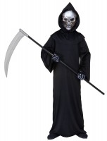 Förhandsgranskning: Grim Reaper barndräkt med mask och handskar