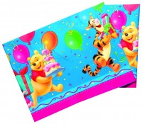 Mantel sorpresa de cumpleaños Winnie the Pooh 120x180cm