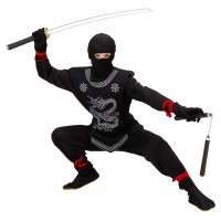 Anteprima: Spying Black Ninja Kids Costume