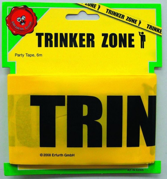 Exclusive drinking zone barrier tape 600cm