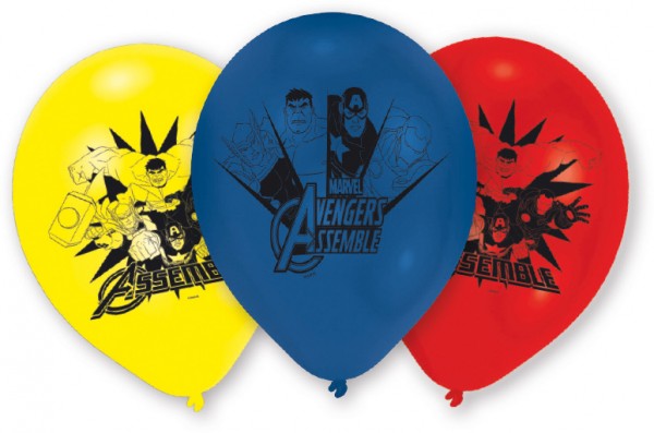 6 Avengers Assemble Luftballons 23 cm