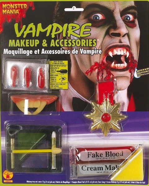 Vampire Lord Make Up Set que incluye accesorios