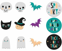 Preview: 12 Trick or Treat window stickers