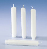 Preview: 4 lantern candles Ina white 10cm