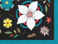 Preview: 20 feast of the dead flowers napkins