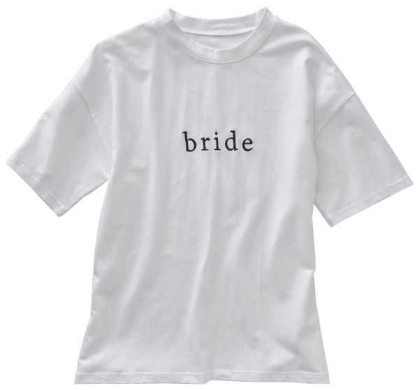T-shirt Bruid maat S in het wit