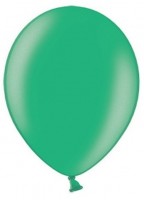 Oversigt: 50 Partystar metalliske balloner grøn 27cm