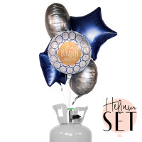 Vorschau: Milestone Birthday Ballonbouquet-Set mit Heliumbehälter