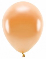 Oversigt: 100 eco metalliske balloner orange 30cm