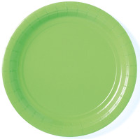 8 papierowych talerzy Partytime kiwi green