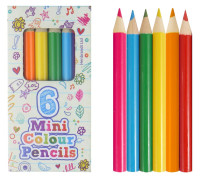 Petits crayons de couleur 6 pièces