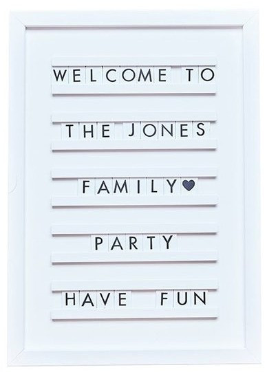 Country Wedding letter board