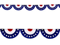 Preview: USA party garland 275cm