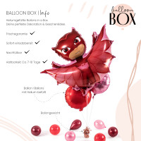 Vorschau: XL Heliumballon in der Box 3-teiliges Set PJ Masks Owlette