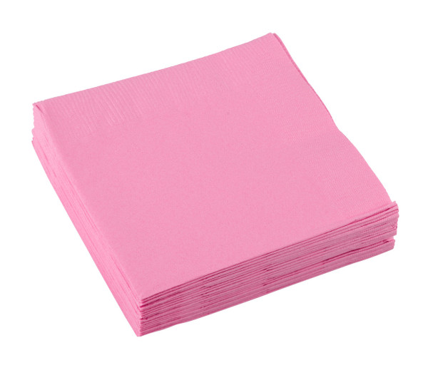 20 servilletas de papel buffet fiesta rosa