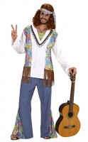 Anteprima: Costume hippie Flower Power uomo