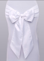 1 satin ribbon for chairs white 15cm x 2.75m