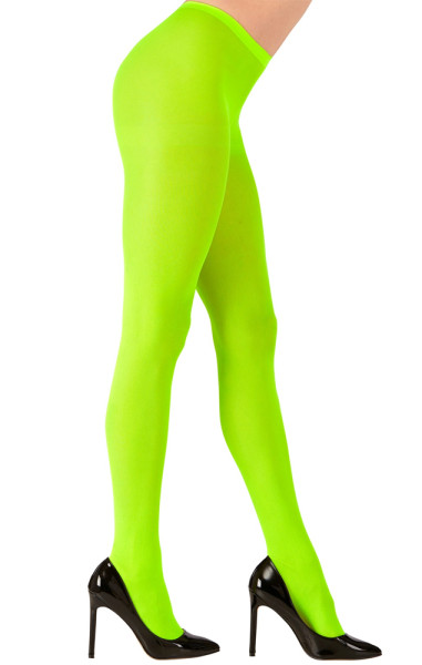 UV-panty neon groen 40 DEN