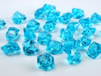 Vorschau: 50 Türkise Streudeko Kristalle