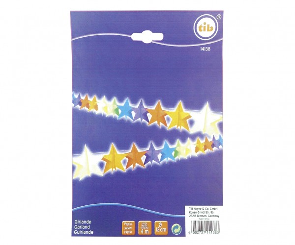 Colorful starry sky party garland 400cm 2