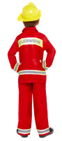 Oversigt: Feuerwehr Kinderkostüm in Rot