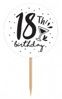 Preview: 6 My 18th Birthday skewers 9.2cm