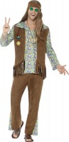 Oversigt: Hippie Stanley herre kostume