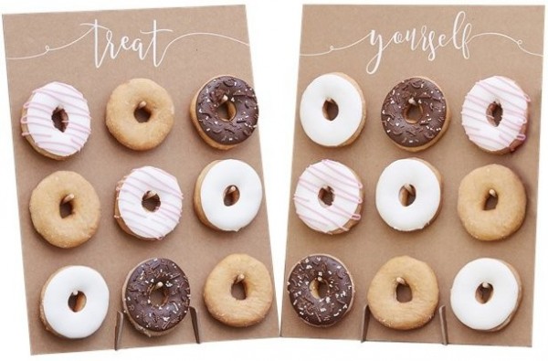 2 Country love wedding donut wall