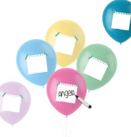 6 Leave a note balloons 33cm
