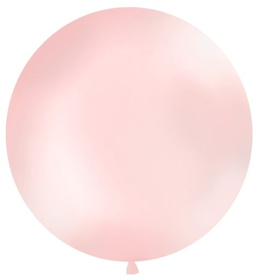 Okrągły balon gigant jasnoróżowy 100 cm
