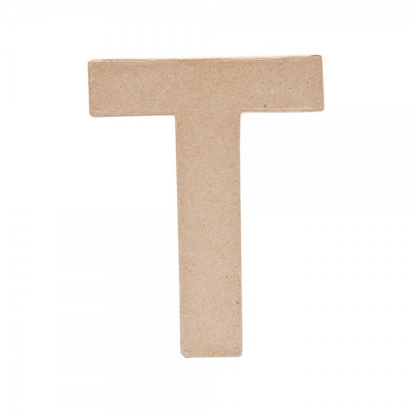 Paper mache letter T 17.5cm