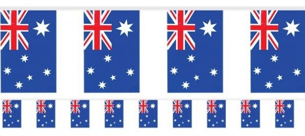 Australische vlaggen wimpel ketting 4m